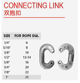 ASME B30.9 Gecertificeerd gegalvaniseerd legeringsstaal CONNECTING LINK